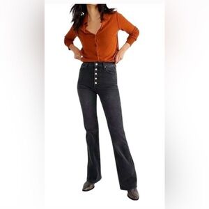 BOYISH rickey flare leg jeans in black